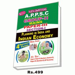 APPSC Group-II Section-I Planning in India and Indian Economy English Medium